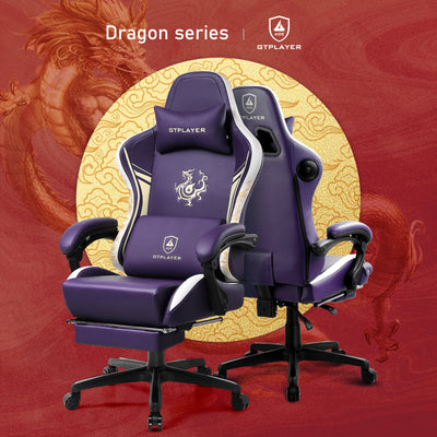 Cadeira Gamer GTPLAYER com Bluetooth, Descanso para Pés e Design Ergonômico