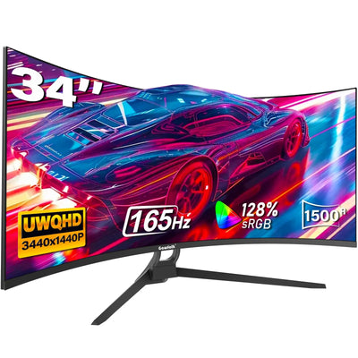 Monitor Gamer Gawfolk 34" Curvo UltraWide WQHD 165Hz IPS