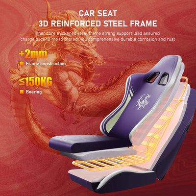 Cadeira Gamer GTPLAYER com Bluetooth, Descanso para Pés e Design Ergonômico
