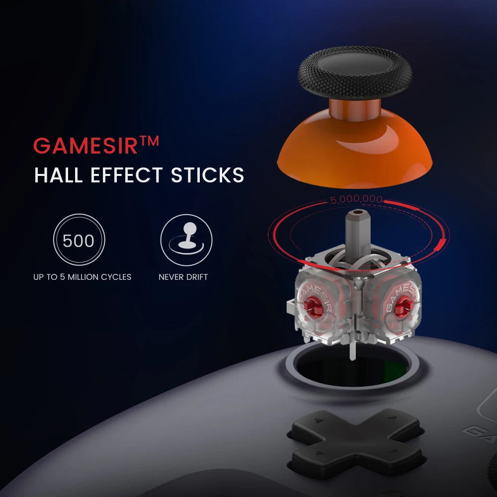 GameSir T4 Nova Lite Switch Controller Hall Effect Gamepad for Windows PC Steam