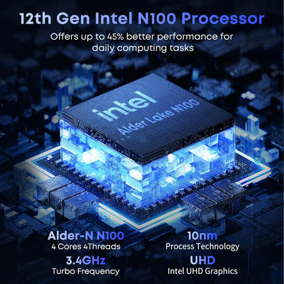X-Series Ultra-Compact Mini PC | Intel N100-N150, Up to 16GB RAM, 4K Display