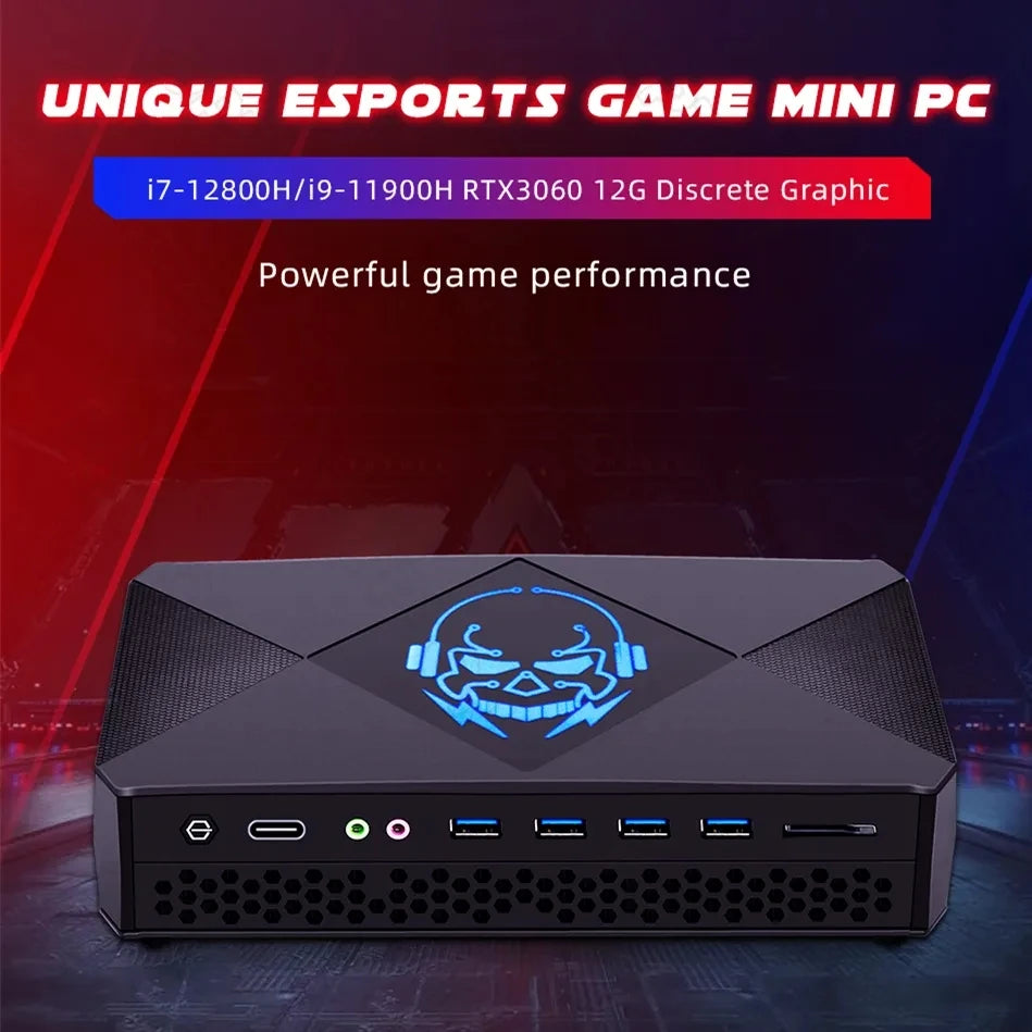 Topton New Mini Gaming PC | Intel i7-12700H | NVIDIA RTX 3060 | 64GB DDR5 RAM | 2TB NVMe SSD | High-Performance Compact Desktop