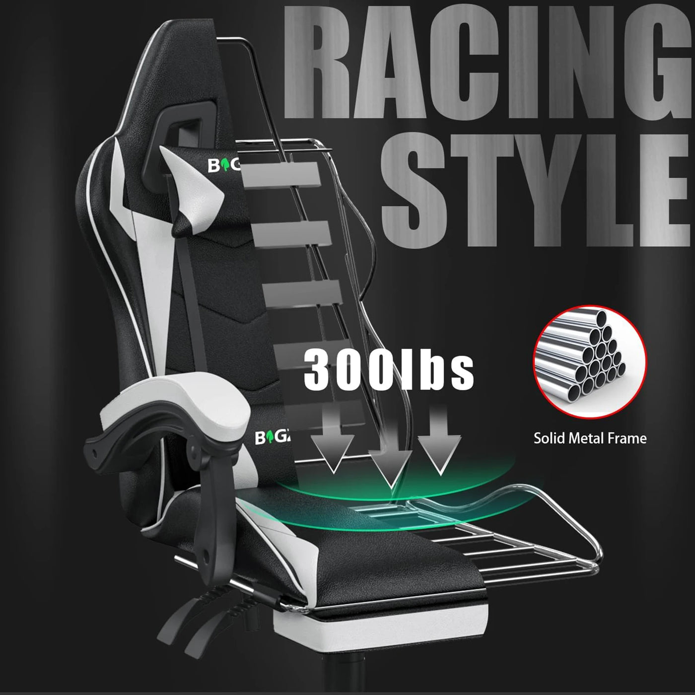 Cadeira Gamer Ergonômica com Apoio para os Pés