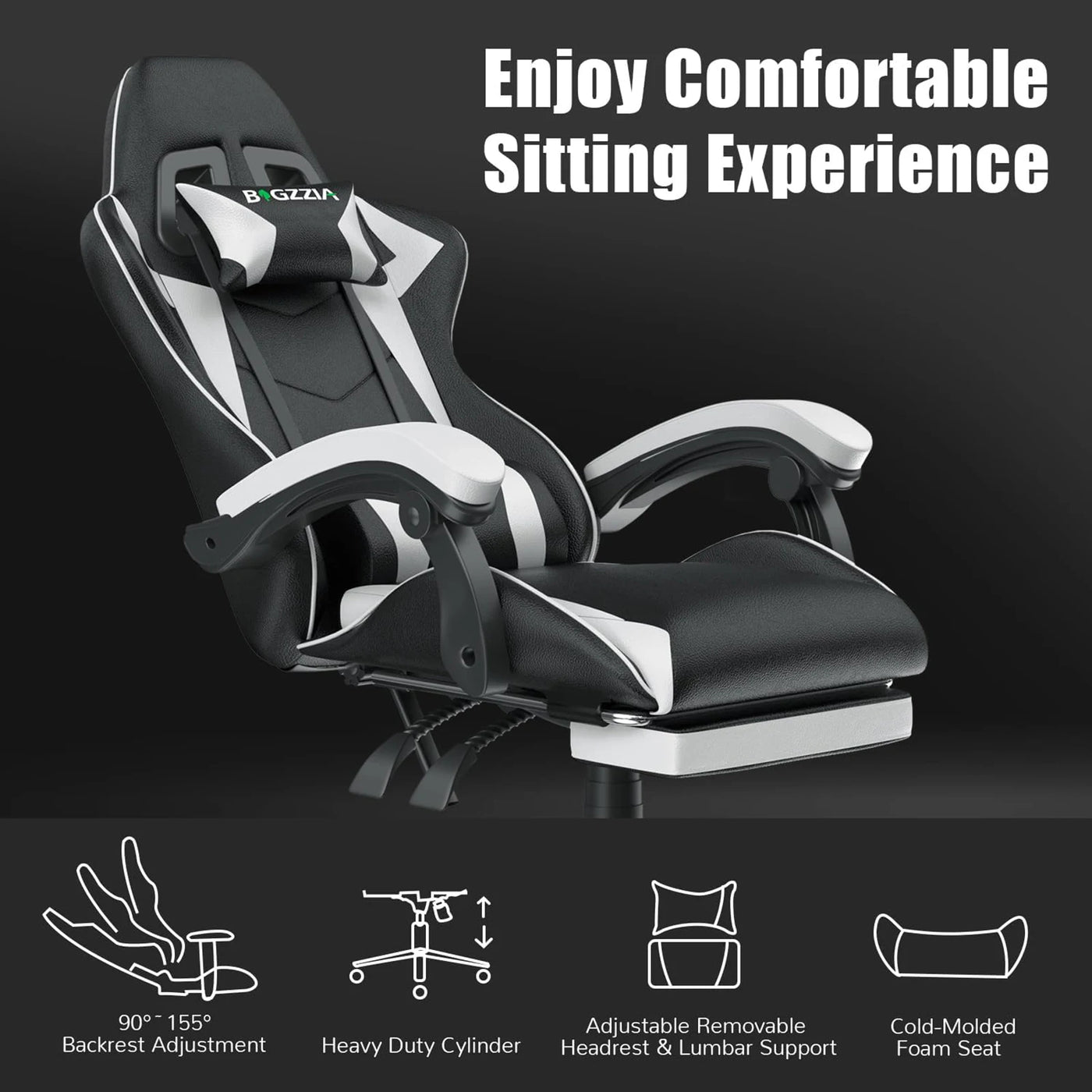 Cadeira Gamer Ergonômica com Apoio para os Pés