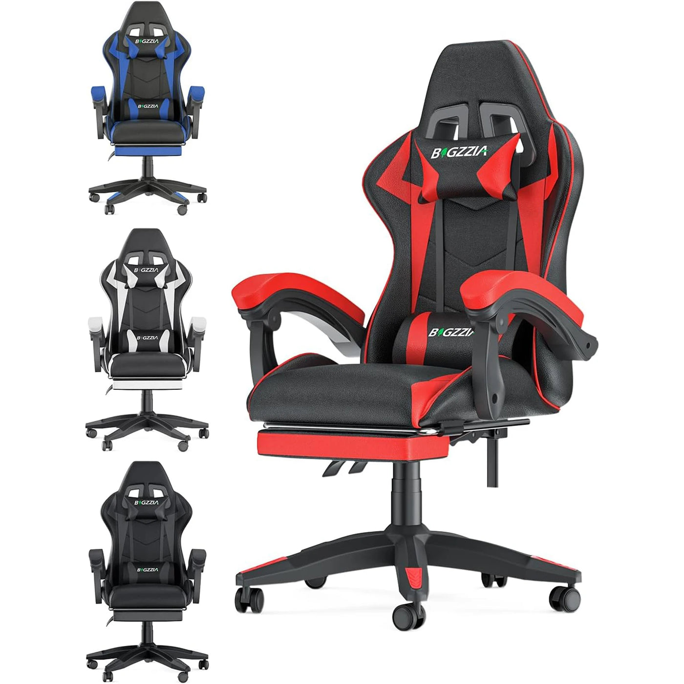 Cadeira Gamer Ergonômica com Apoio para os Pés