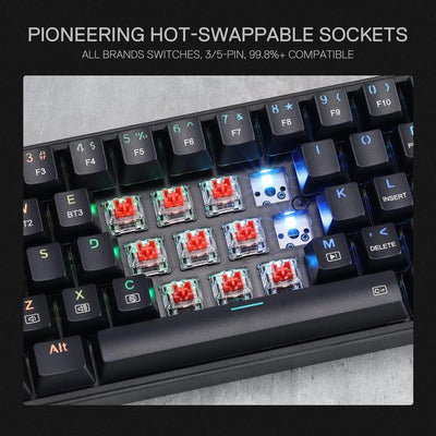 Combo Gamer Redragon BS136: Teclado Mecânico K628 e Mouse M693 Wireless