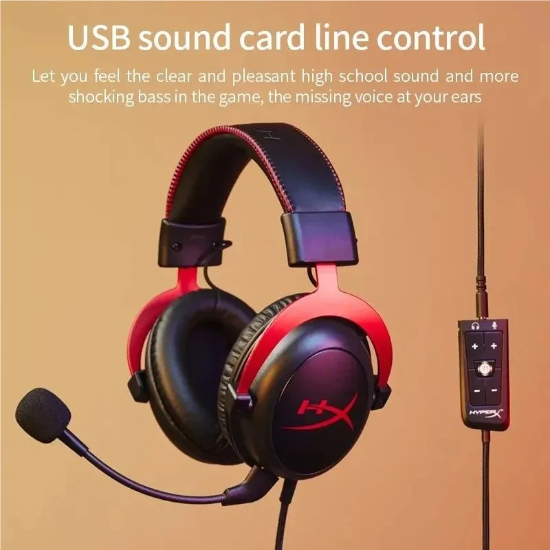 Headset Gamer HyperX Cloud II com Som Surround 7.1