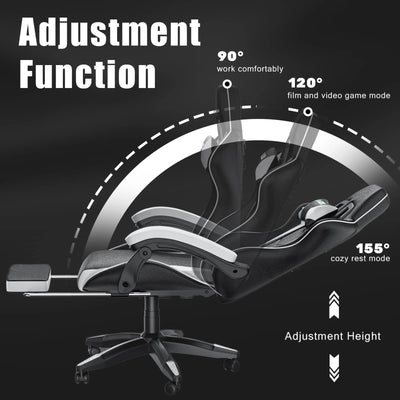 Cadeira Gamer Ergonômica com Apoio para os Pés