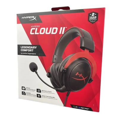 Headset Gamer HyperX Cloud II com Som Surround 7.1