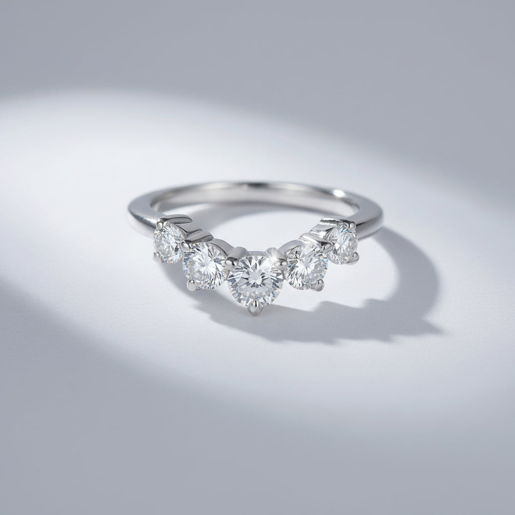 Anel Deusa Moissanite D/VVS (Prata 925)