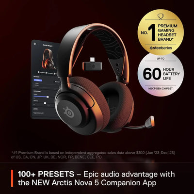 Headset Gamer Sem Fio SteelSeries Arctis Nova 5 Wireless