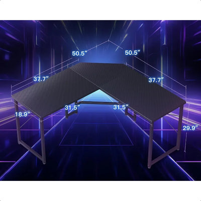 Mesa Gamer em L para Escritório e Home Office